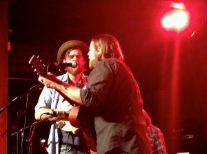 Joe Purdy & Brian Wright singing "Worn Out Shoes" at Mercy Lounge, AmericanaFest 2014